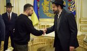 Президент и еврейское духовенство Украины зажгли ханукальные свечи. Фото | Фото 4