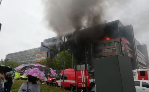 Пожар в бизнес-центре в Москве: есть пострадавшие