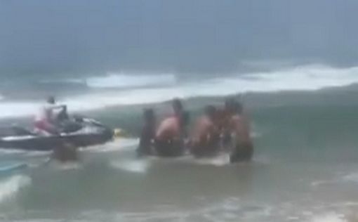 Крушение параплана на пляже в Бат-Яме. Видео и свидетельства очевидцев