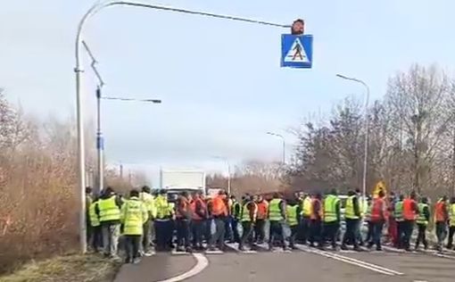 Украинские водители перекрыли внутренние дороги в Польше