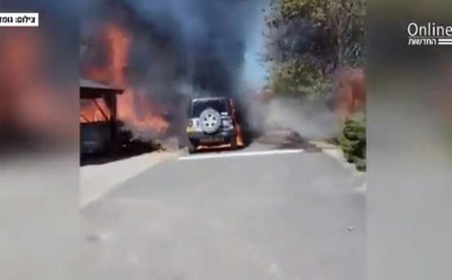 Видео: последствия зажигательной атаки из Газы