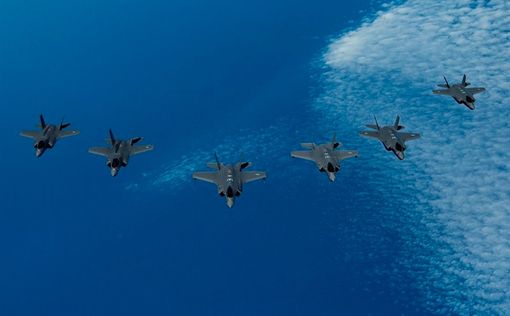 Израильские истребители F-35 на учениях Tri-Lightning